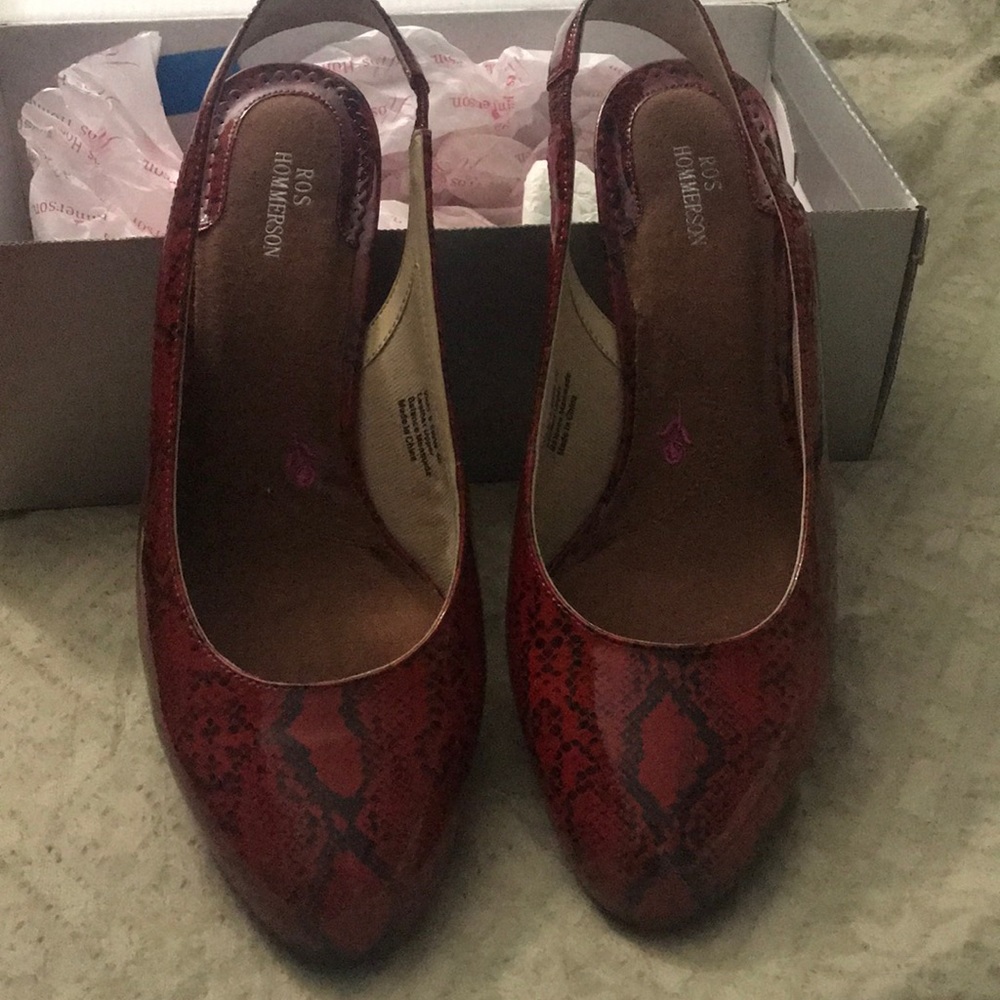 Red snakeskin by Ros Hommerson, new
